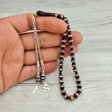 İnan Tesbih Kuka Tesbih Gümüş Sarma ve Püsküllü Harfli (Bilek Boy)