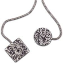 Alesta Home Metal Kare Mıknatıslı Perde Tutucu Magnet 4X48CM