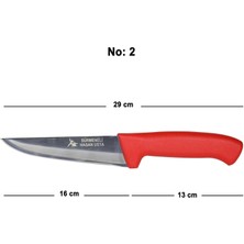 Sürmeneli Çelik Bıçak Kasap Kurban Et Bıçağı No:2