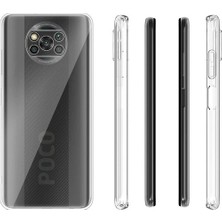 Semers Xiaomi Poco X3 Pro Kılıf Kamera Korumalı Tıpalı Silikon Şeffaf