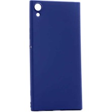 Case 4U Sony Xperia XA1 Ultra Kılıf Klasik Mat Renkli Yumuşak Premier Silikon Lacivert