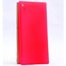 Case 4U Sony Xperia XA1 Kılıf Klasik Mat Renkli Yumuşak Premier Silikon Pembe