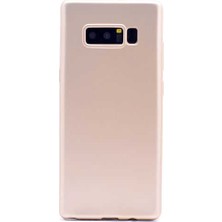 Case 4U Samsung Galaxy Note 8 Uyumlu Kılıf Klasik Mat Silikon Lüks Arka Kapak Premier Altın