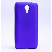 Case 4U General Mobile 4G Android One Kılıf Klasik Mat Renkli Yumuşak Premier Silikon Saks Mavi