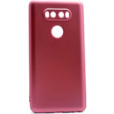 Case 4U LG V20 Kılıf Klasik Mat Renkli Yumuşak Premier Silikon Rose Gold