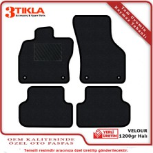 3 Tıkla Seat Leon Mk2 2006-2012 Halı Paspas Siyah