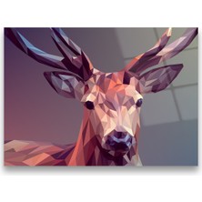 Glass Art Concept Geyik Cam Tablo