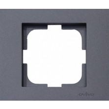 Ovivo Grano Füme Çocuk Korumalı Topraklı Priz+ Çerçeve