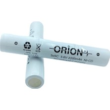 Orion 3.6V Ni-Cd Sc 2200MAH Şarj Edilebilir Pil