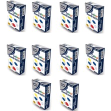 Mas Kod: 310 Pvc Kaplı Renkli Raptiye 10'lu