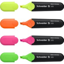 Schneider 150 Canlı Renkler Fosforlu Kalem Set 4'lü