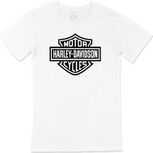Cix Sarı Harley Davidson Cycles Tişört