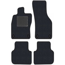 Tegin Renault Megane 2 2002-2008 Sedan Hatchback Siyah Halı Siyah Kenar Petek Topuk Halı Paspas