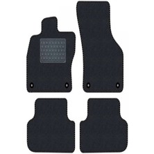 Tegin Volkswagen Polo 6n1 1994-2000 Siyah Halı Siyah Kenar Deri Petek Topuk Paspas