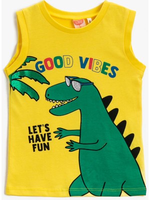 Koton Kids Baskılı Atlet Pamuklu