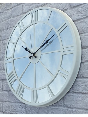 Markakanvas Metal  Aynalı Duvar Saati  ( Çap 50 cm -Çap 80 cm )