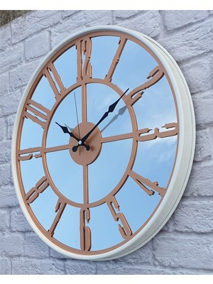 Markakanvas Metal Kasa Aynalı Duvar Saati  ( Çap 50 cm -Çap 80 cm )