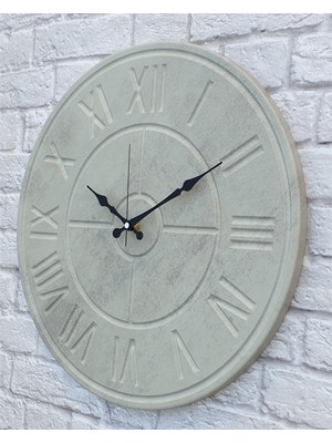 Markakanvas Beton Renkli Duvar Saati (Çap 50 cm - 80 cm )