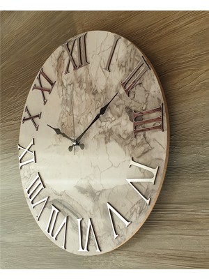 Markakanvas Mermer Desenli  Duvar Saati     50 x 80  cm