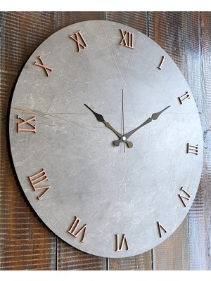 Markakanvas Mermer Desenli  Duvar Saati     50 x 80  cm
