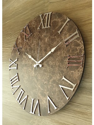 Markakanvas Mermer Desenli  Duvar Saati     50 x 80  cm