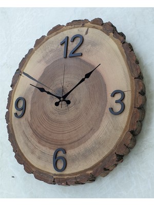 Markakanvas Doğal Masif Ahşap Duvar Saati