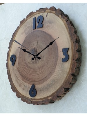 Markakanvas Doğal Masif Ahşap Duvar Saati