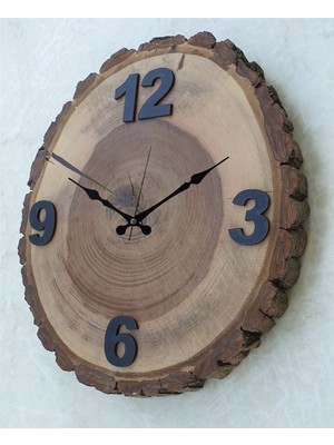 Markakanvas Doğal Masif Ahşap Duvar Saati