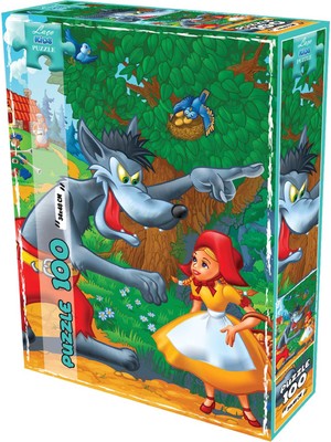 Laço Kids Kurt ve Masum Kız 100 Parça Kutu Puzzle
