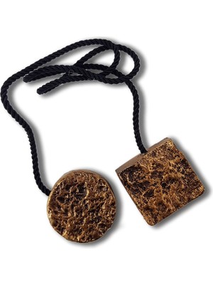 Alesta Home Metal Kare Mıknatıslı Perde Tutucu Magnet 4x48cm - Altın, Tek Ebat