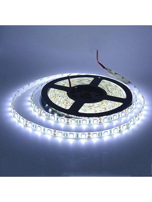 Filonline 3528 Şerit LED 12V 72W 6A 60 LED IP20 840 Lümen Şerit LED Tek Çip Silikonlu Beyaz 5 Metre Şerit LED