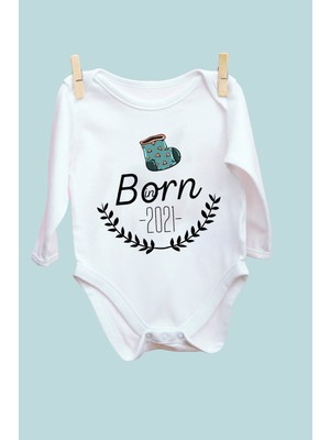 Limon Born In Çarık Desenli Uzun Kol Body