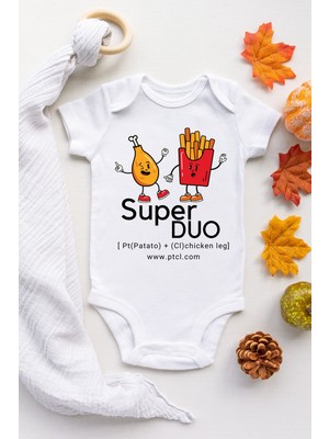 Limon Süper Duo Pt +Cl Desenli Kısa Kol Unisex Body