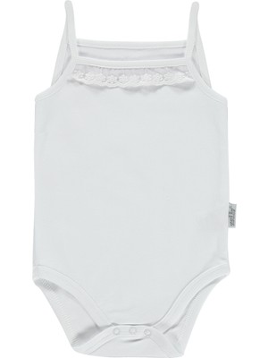 Kujju Penye Çıtçıtlı Badi 12-24 Ay Beyaz