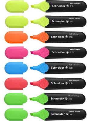 Schneider 150 Canlı Renkler Fosforlu Kalem Set 8'li