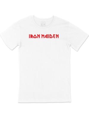 Cix Kırmızı Iron Maiden Tişört