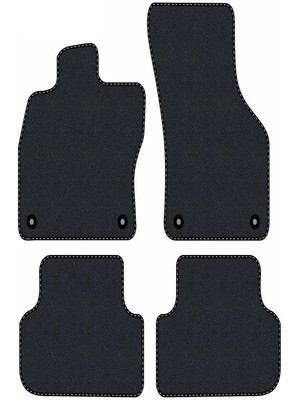 Tegin Hyundai I30 2007-2011 Uyumlu Siyah Halı Siyah Kenar  Paspas