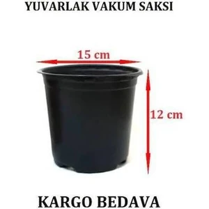 Yuvarlak Vakum Ucuz Çiçek Fide Fidan Üretim Saksısı 15CM 100 Adet
