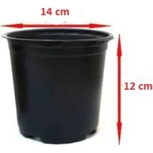 Yuvarlak Vakum Ucuz Çiçek Fide Fidan Üretim Saksısı 14CM 100 Adet