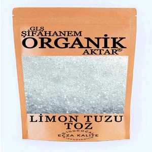 GLŞ Şifahanem Organik Aktar Limon Tuzu Toz 100 gr Ecza Kalite