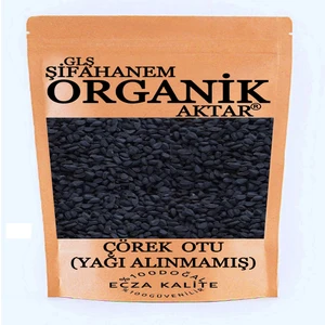 GLŞ Şifahanem Organik Aktar Çörek Otu 100 gr Yağı Alınmamış Ecza Kalite ( Ot Çam Siyah Susam )