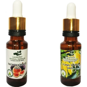 Çalıkoğlu Bitkisel Ürünler Incir Çekirdeği Yağı - Ylang Ylang Yağı 2'li Avantaj Paketi 20 ml