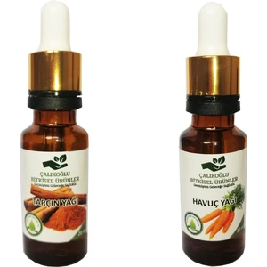 Çalıkoğlu Bitkisel Ürünler Tarçın Yağı - Havuç Yağı 2'li Avantaj Paketi 20 ml
