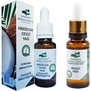 Çalıkoğlu Bitkisel Ürünler Hindistan Cevizi Yağı - Paçuli Yağı 2'li Avantaj Paketi 20 ml