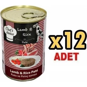Chefs Choice Kuzu Etli Tahılsız Köpek Konserve Ezme 400 gr x 12 Adet