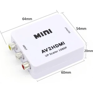 Av - HDMI Çevirici Av To HDMI Converter Rca To HDMI Tos Av Çevirici Dönüştürücü