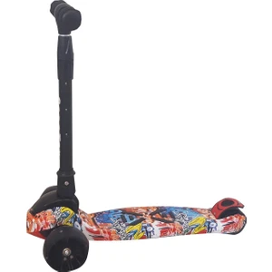 C Toys Işıklı 3 Tekerlekli Katlanabilir Scooter