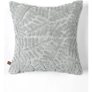 Bohem Özel Tasarım Punch Panç Desen Kare Dekoratif Kırlent Kılıfı Forest Gri