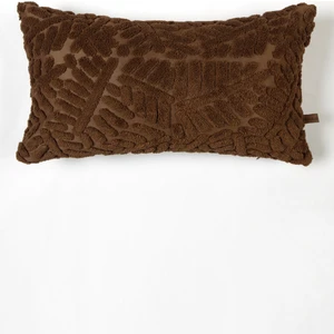 Bohem Özel Tasarım Punch Panç Desen Dikdörtgen Dekoratif Kırlent Kılıfı Forest Taba