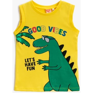 Kids Baskılı Atlet Pamuklu